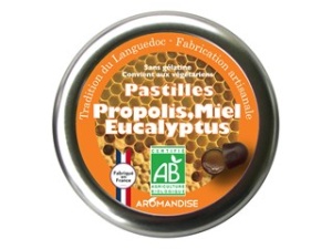 pastilles propolis miel et eucalyptus bio